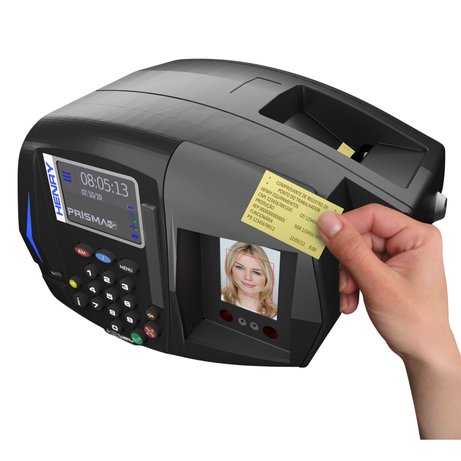 Registrador eletrônico de ponto (REP) homologado pelo Ministério do Trabalho e Emprego e possui certificação de segurança compulsória, certificado pelo NCC organismo acredita
do pela CGCRE (INMETRO). Em conformidade às especificações da Portaria/MTP nº 671, de 2021, e a Portaria
INMETRO nº 4, de 2022.